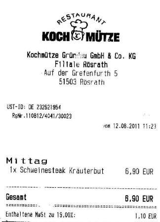 tthe Hffner Kochmtze Restaurant